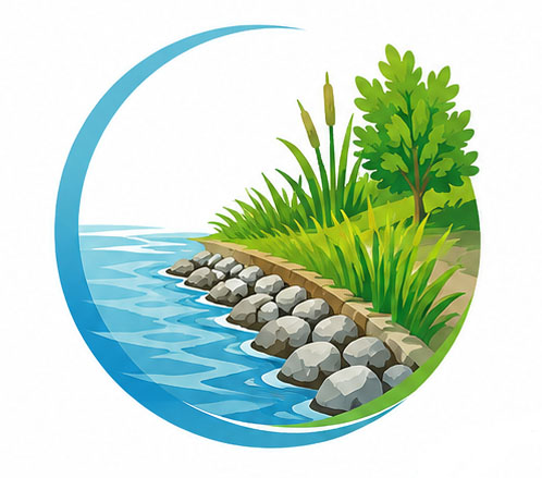 Entretien et stabilisation des berges d'étang par génie végétal